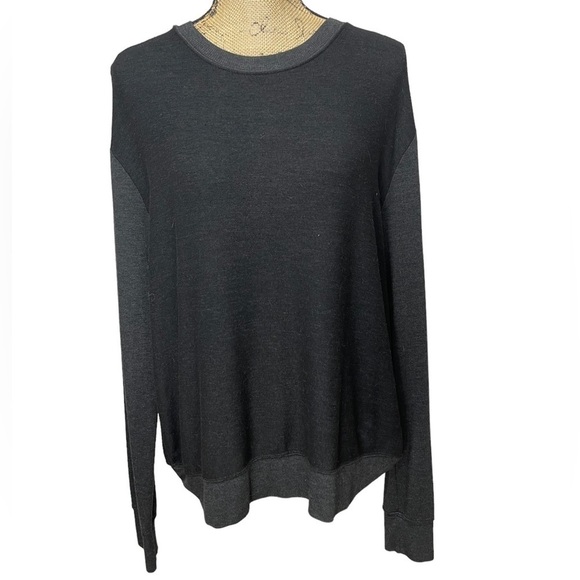 291 Venice Boutique Slit Back Pullover Contrast Hems Warm Size Large - Picture 2 of 11